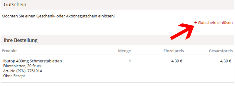 medpex gutschein anwenden