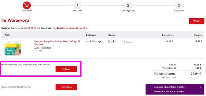 netto gutschein anwenden