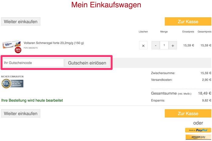 apo discounter gutschein anwenden